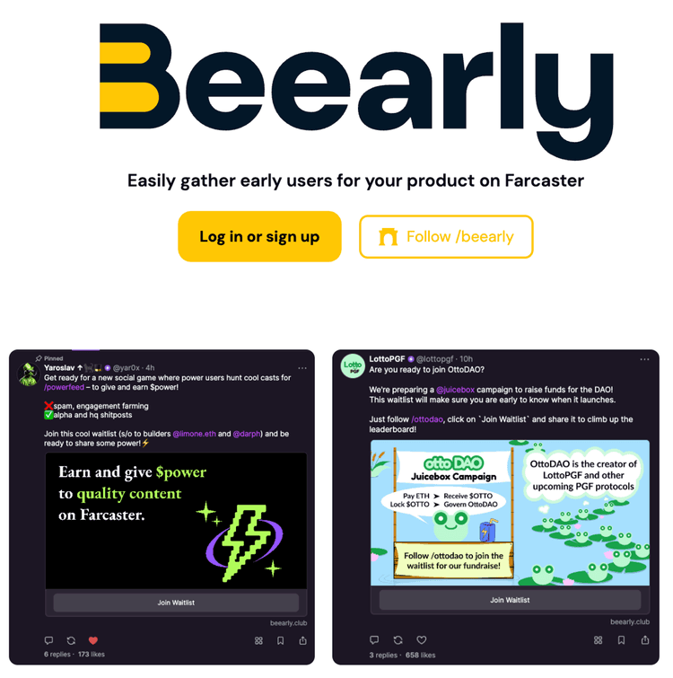 Beearly dashboard