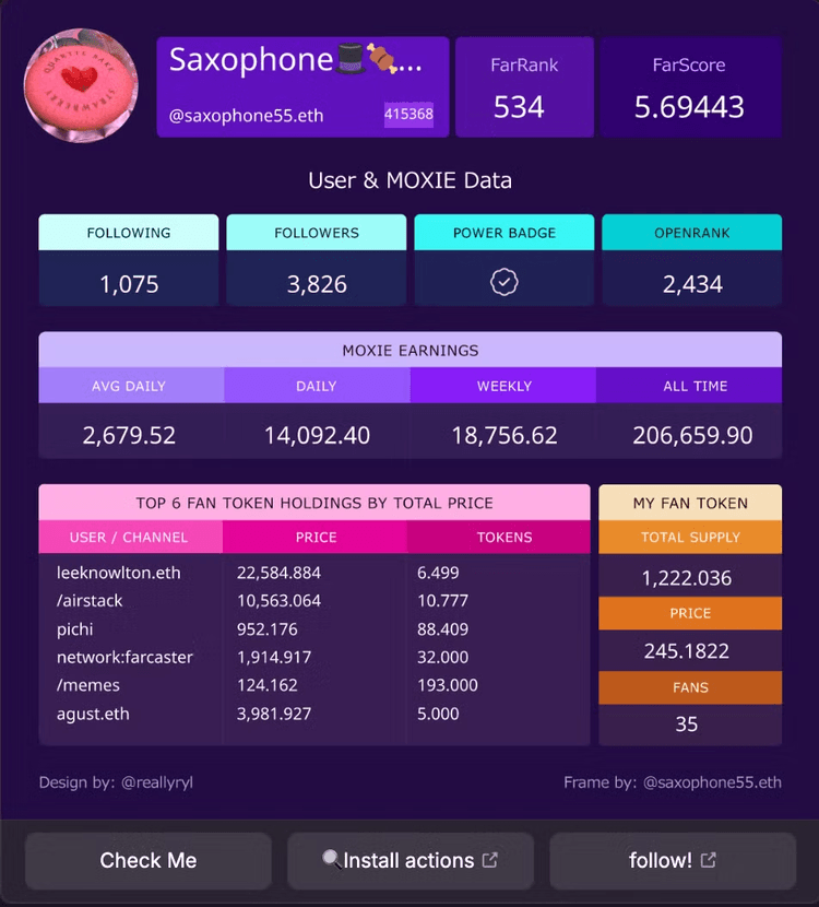 Business Card dashboard