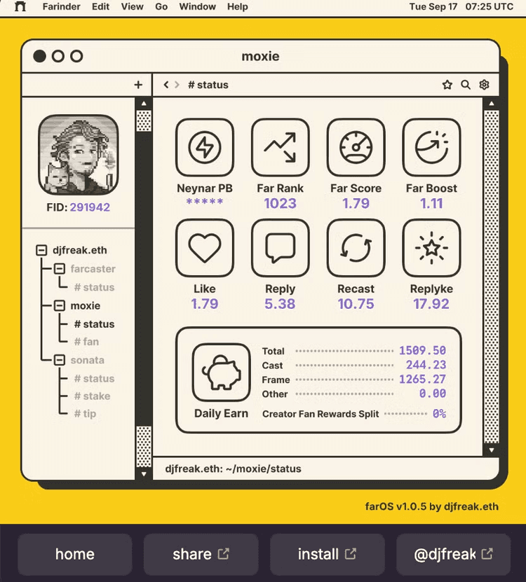 farOS dashboard