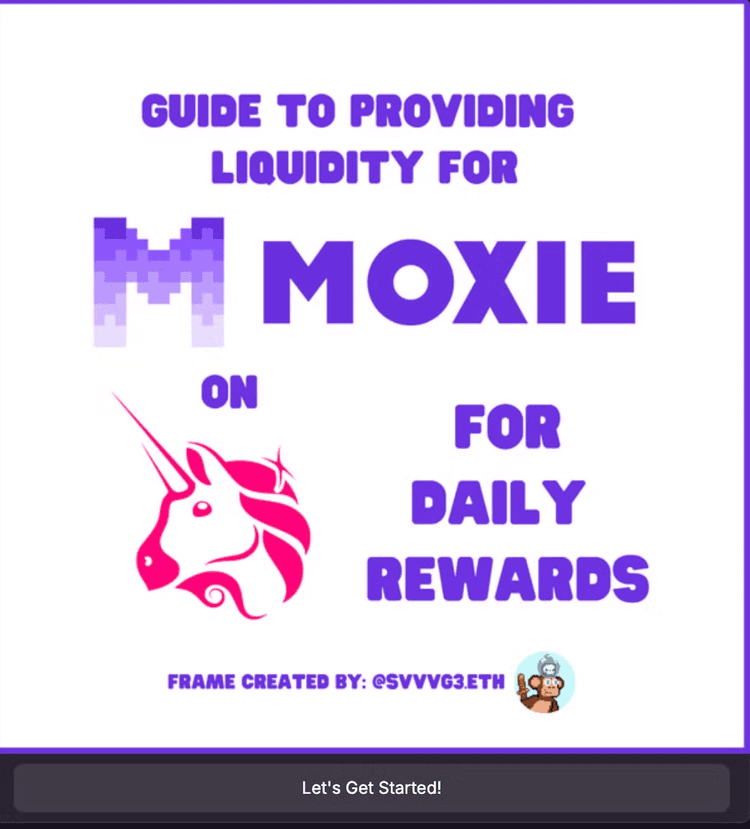 Moxie LP Guide dashboard