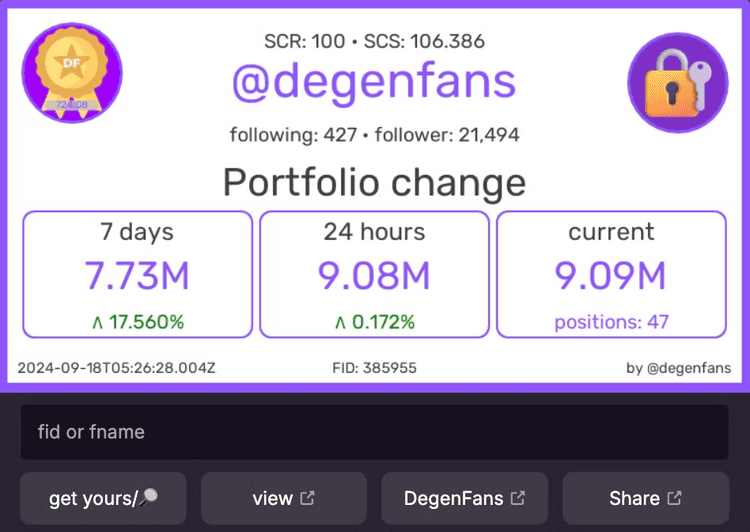 Moxie Portfolio Change dashboard