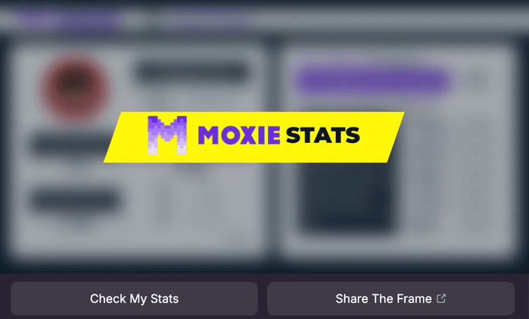 Moxie Statistics dashboard