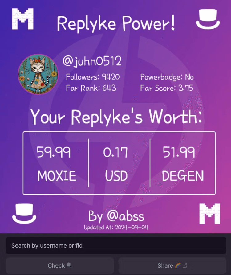 Replyk Power dashboard